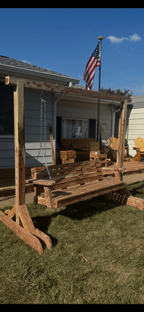 Porch Swing - Free Standing - Dave Davis Woodworking