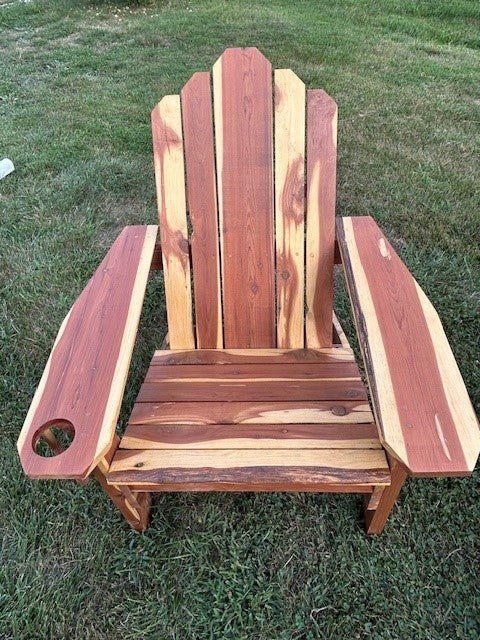 Adirondack Chair with Cup Holder - Adult - Dave Davis Woodworking