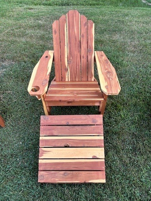 Adirondack Chair with Foot Stool - Dave Davis Woodworking