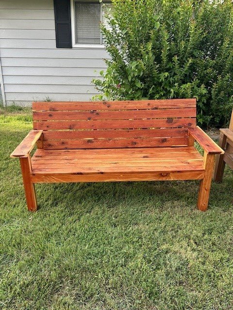 Cedar Bench - Dave Davis Woodworking