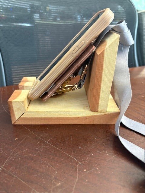 Cedar Cell Phone Stand - Dave Davis Woodworking