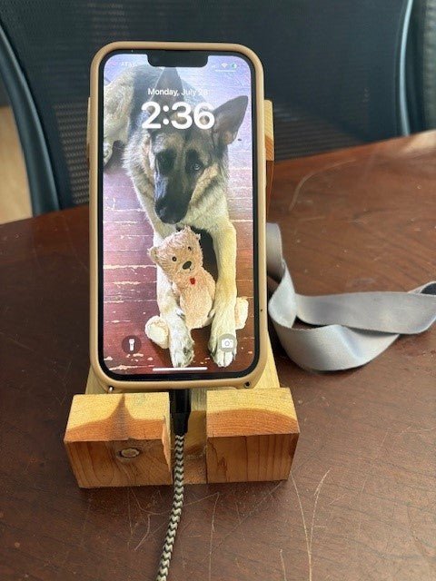 Cedar Cell Phone Stand - Dave Davis Woodworking