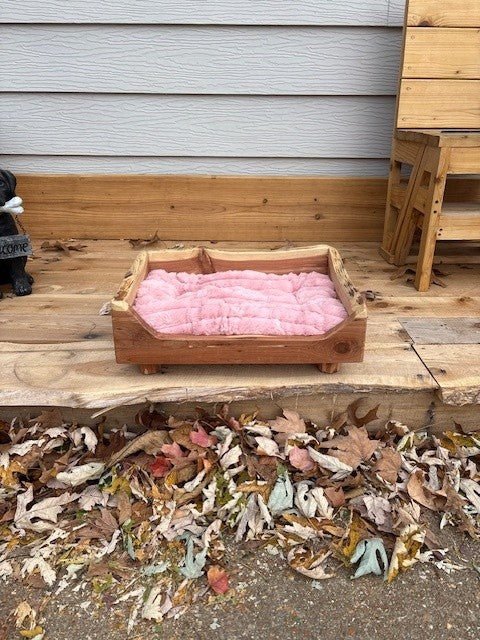 Dog Bed - Handmade Solid Cedar - 16" x 10" - Dave Davis Woodworking