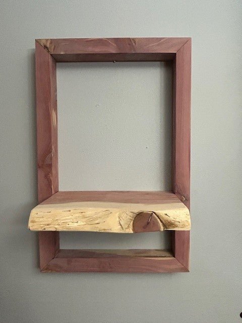 Picture Frame Shelf - Live Edge - Dave Davis Woodworking
