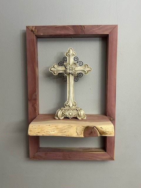 Picture Frame Shelf - Live Edge - Dave Davis Woodworking