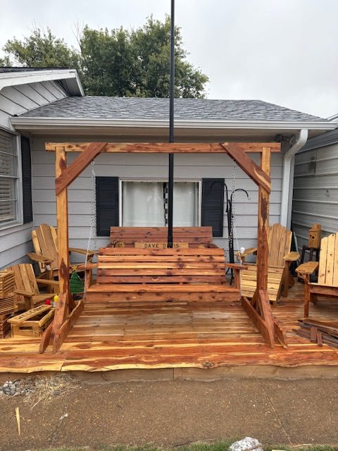 Porch Swing - Free Standing - Dave Davis Woodworking